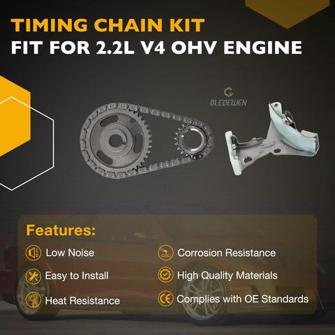 2.2L Timing Chain Kit With Sprocket For 1994 to 2003 GM 2.2L OHV Engines showing chain and sprocket components