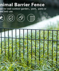 Underground Animal Barrier Fence Kit 30 Ft Total With 24 In Panels And 15 In Depth, One And A Half Inch Gap in garden setting.