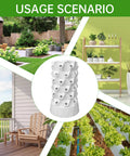 Dope Vertical Garden Tower With Fourteen Growing Levels Seventy Slots A Twenty Liter Water Tank And Pump in various garden settings