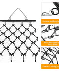 Heavy Duty ATV Chain Drag Harrow 4 Foot Wide By 4 Foot Long With One Half Inch Tines showing durable steel frame