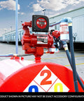 1 Inch Digital Nutating Disc Fuel Transfer Meter With Cast Aluminum Construction and Nickel Plated Exterior installed on tank