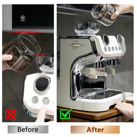 Rock Solid Wooden Appliance Slider With 360 Rolling Wheels For Coffee Makers Smooth Silent Glide Makes Pulling Heavy Gear From Under Cabinets A Total Breeze Daily Tasks before and after coffee maker with slider