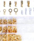 Massive 1000 Piece Quick Splice Crimp Spade Terminals Kit Includes Assortment Of 2.8mm 4.8mm 6.3mm Male And Female Wire Connectors