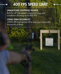 Large Archery And Crossbow Target For 400 FPS Easy Arrow Removal Durable Spylar Facing Weatherproof Cover And 200 Plus Aim Points