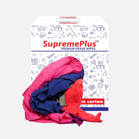 Color Knit Cleaning Rags 25 Lb Box Multipurpose Cotton T Shirt Rags For Auto Shops Workshops Mechanics Painters And Home Use Low Lint Absorbent For Oil Spills And General Cleaning
