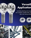Killer 3/4 Inch Heim Joint Rod End Kit For Your Rig,.750 Chrome Plated Chromoly With Left And Right Hand Threads, Includes Jam Nuts for versatile applications.