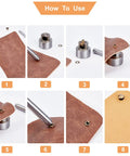 How to use 20 Piece Boot Hook Kit With Brass Shoelace Eyelets And Rivets, Press Stud Tools And Lace Hooks Set, step-by-step guide