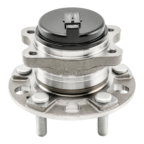 Front view of Rear Wheel Bearing Hub Assembly 512553 Fits Hyundai Sonata 2015 2019 Kia Optima 2016 2020 with ABS 5 Lug Replacement