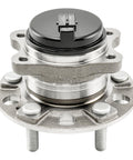 Front view of Beefed Up Rear Wheel Hub Bearing Assembly 512553 With ABS Fits 2015 2019 Sonata, 2016 2020 Optima 5 Lugs