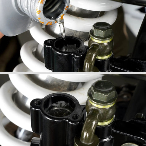 Rear Brake Master Cylinder Replacement With Built In Reservoir For Sunl Pitster SSR 110cc 125cc 140cc Dirt Pit Bike No Hassle Bleed Durable Hydraulic Brake Part Fits Chinese 110cc 125cc 140cc Dirt Bikes