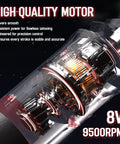 Close-up of high-quality motor in All In One Tattoo Machine Kit With Pen For Beginners And Pros RCA Power Supply With Voltage Control 10 Cartridge Needles 7 Vibrant 5ml Inks Complete Starter Set For Tattoo Artists