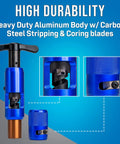 Hardline Coring And Stripping Tool Kit For 860QR Cable With 21.84 Mm Core Diameter Pro Grade Heavy Duty Aluminum Body