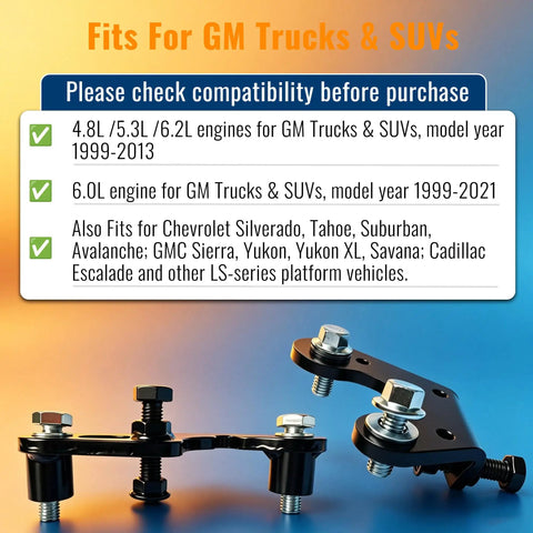 Heavy Duty Exhaust Manifold Bolt Repair Kit For Chevy And Gmc Pickup Rigs Pulling Broken Studs Straight Up Easy Swap displayed with compatibility details.