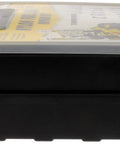 Side view of Fuel Line Repair Tech Tray with Steel to Nylon Adapters, includes straight and elbow connections in a plastic container
