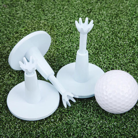 Adjustable Golf Tees For Driving Range And Simulator Beefy Unbreakable Rubber Tees Built For Durability And Stability Ideal For Indoor And Outdoor Practice Height Adjustable Two Point One To Two Point Nine Inches on grass with golf ball
