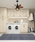 20 Inch Ceiling Fan With Light Socket And Remote installed in laundry room, vintage industrial socket fan light above washer and dryer