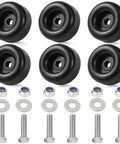 Beefy Heavy Duty Round Rubber Foot Pads 2.5 Inch Anti Vibration Dampeners 6 Pack Universal Feet For Generators Compressors Pressure Washers