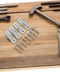 Tough As Nails Four Pack Wall Mount Fence Hinge Kit For Barn Doors And Outdoor Gate Posts Featuring Genuine Galvanized Steel Build with hardware and screws.