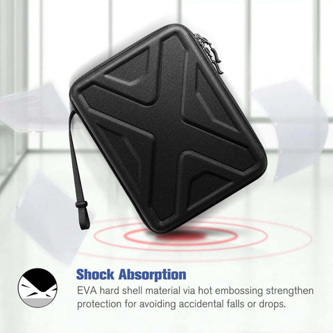 Premium Hella Protective 11 Inch iPad Portfolio Sleeve Case Fits All Recent Apple Tablet Models with EVA shell for shock absorption.