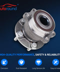 Rear Wheel Bearing And Hub Assembly Set Of 2 For Subaru Forester 2014 To 2018, Impreza 2012 To 2021, 5 Lug ABS