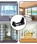 Two Pack Sliding Barn Door Floor Guides for Bottom Track Adjustable Roller in home interiors with durable ABS construction
