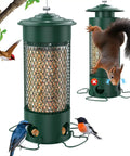 Heavy Duty Weight Activated Squirrel Proof Bird Feeder For Outdoor Hanging Large Capacity All Metal Weatherproof And Durable