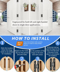 Installation guide for Heavy Duty 7 Inch Invisible Hidden Door Hinges Zinc Alloy Concealed Hinge System for large wood doors.