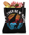 I'd Rather Be Winging Wing Foil Wingsurfing Tote Bag For Wingboard Gear, 16 By 16 Inch Beach Carryall, colorful design, groceries.