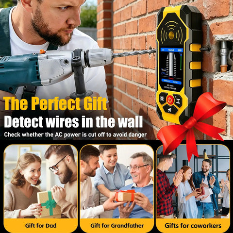 Heavy Duty 4 In 1 Stud Finder Wall Scanner Locates Wood Metal Piping And Live Ac Wire With No Fuss Scanning For Smooth Diy Upgrades And Knockout Accuracy Straight Up Every Time