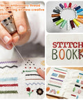 DIY Embroidery Stitch Book Kit With Illustrated Guide To 106 Universal Stitches And 86 Piece Sewing Tool Kit, Perfect For Beginners