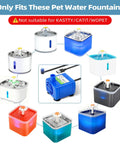 Low Power Submersible Cat Fountain Pump Replacement With Led Light 5V 1.5W DR-DC160 for various fountain styles