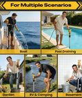 Cordless Stick Water Pump Designed For Plug And Play Setup On 20v Max Tools used for pool draining and garden watering.