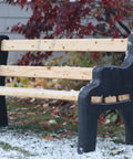 DIY Bench Ends Kit For Outdoor And Patio Benches, Build Your Own Bench With Standard 2x4s, Hardware Not Included, Black Finish