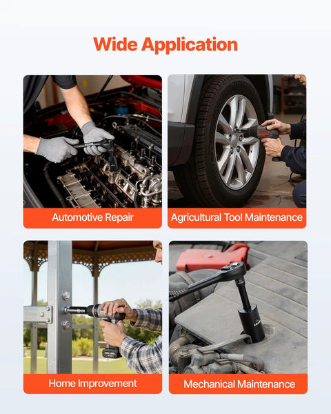 Wide application of Pro Grade 3/8 Inch Drive Impact Socket Set, 64-Piece With Deep And Shallow 6 Point Sockets for repair tasks