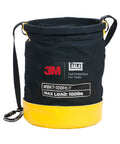 Canvas Spill Control Safe Bucket For Tools With Six D Ring Connection Points Drawstring Closure Heavy Duty 24 Oz Cotton Duck Canvas
