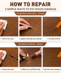How to repair scratches and cracks using 24 Wood Filler Sticks And Furniture Repair Wax Crayons for hardwood restoration.