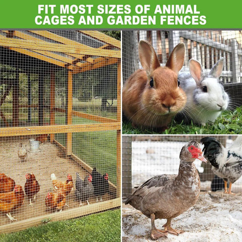 19 Gauge Hardware Cloth One Half Inch Mesh Welded Galvanized Cage Wire Roll Forty Eight Inch By One Hundred Feet Poultry Netting Fence For Your Coop And Backyard Garden Livestock DIY Projects used in chicken coop and animal enclosures
