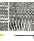 Close-up of a 2 inch mesh sanding disc showing hook and loop design for dust free grinding, part of 20 Pack Of 2 Inch Mesh Sanding Discs Hook And Loop With Dust Free Sharp Grinding For Smoother Woodwork Finishing On Any Project Surface.
