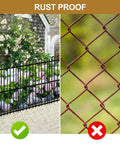Keep Pups From Digging With This No Dig Animal Barrier Fence 25 Panels 32In Tall By 49Ft Long Rustproof Metal Stakes Decorative Garden Border Fencing For Outdoor Yards And Patios in a garden comparison showing rustproof performance