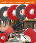 17 Piece 4 Inch Pro Grade Buffing Wheels Polishing Kit For Angle Grinder With 14 Nylon Fiber Flap Discs And Wool Felt Polishing Wheel