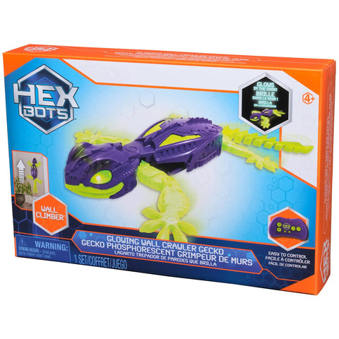Rad Glow In The Dark Gecko Wall Climber Robot Toy With Rechargeable Remote Control For Kids Ages 4 And Up in box