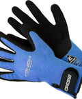 Conch Dyfiber Gloves For Lobstering And Spearfishing, Super Grippy Dexterity, ANSI Cut 4 Puncture 3, Blue, Medium with Velcro Closure