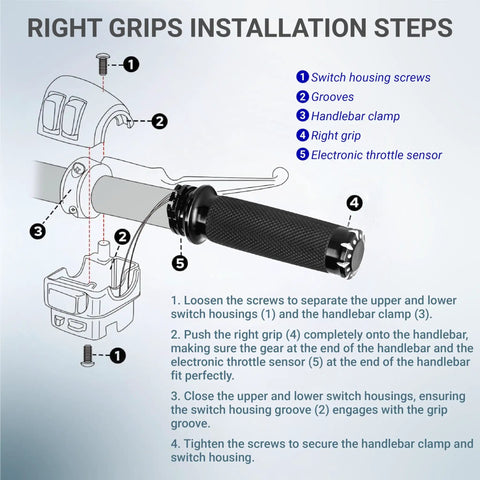 1 Inch Handlebar Grips For Harley Davidson Dyna Sportster Road Glide Softail Street Glide And Tour Glide Non Slip Grippy Durable Motorcycle Grips With 26mm Inner Diameter Left And Right