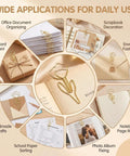 60 Piece Gold Flower Shaped Paper Clips Set For Office And Planner Use Cute Floral Metal Clips For Page Markers and Crafts