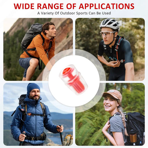 Silicone Bite Valve Replacement Nozzles Four Pack For Osprey Hydration Bladders Hydraulics Reservoir Red Valve Sheaths Also Compatible With CamelBak And Nathan Hydration Packs Durable Easy Fit Valve Covers