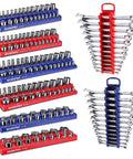 Slick Magnetic Socket And Wrench Organizer Tray Locks Your Gear Down Solid For No Sweat Garage Storage Steel Surface Mount Rack.