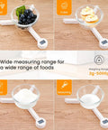 Folding Digital Kitchen Scale Highly Accurate Compact Food Scale With LCD Display Portable On The Go Weighing Scale Multiple Unit Options