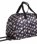 Carry On Duffel Bag With Lightweight Softside Design, 22 Inch Weekender, Ditty Floral Pattern, 2 Rolling Wheels, Collapsible
