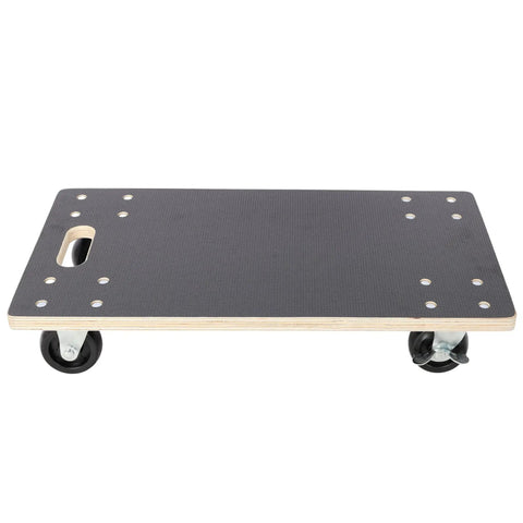 Heavy Duty 2 Pack Wooden Furniture Moving Dolly Set With Rock Solid Plywood Build And Giant 1320 Lbs Capacity showing smooth wheels and grip surface.
