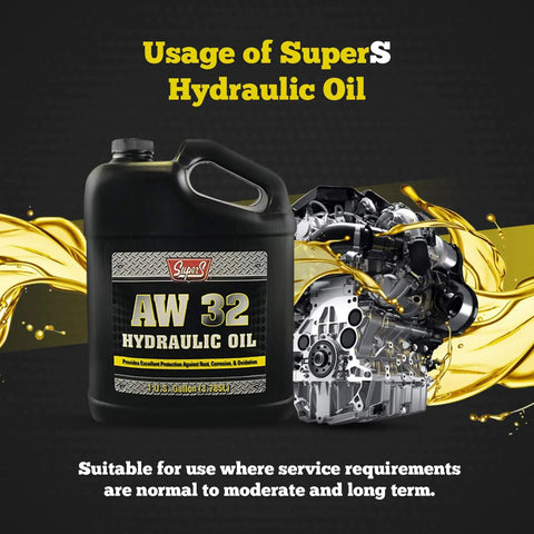 Beefed-Up Anti-Wear AW32 Hydraulic Oil For Log And Wood Splitters, Gearbox And Compressor Systems, Rust And Corrosion Protection